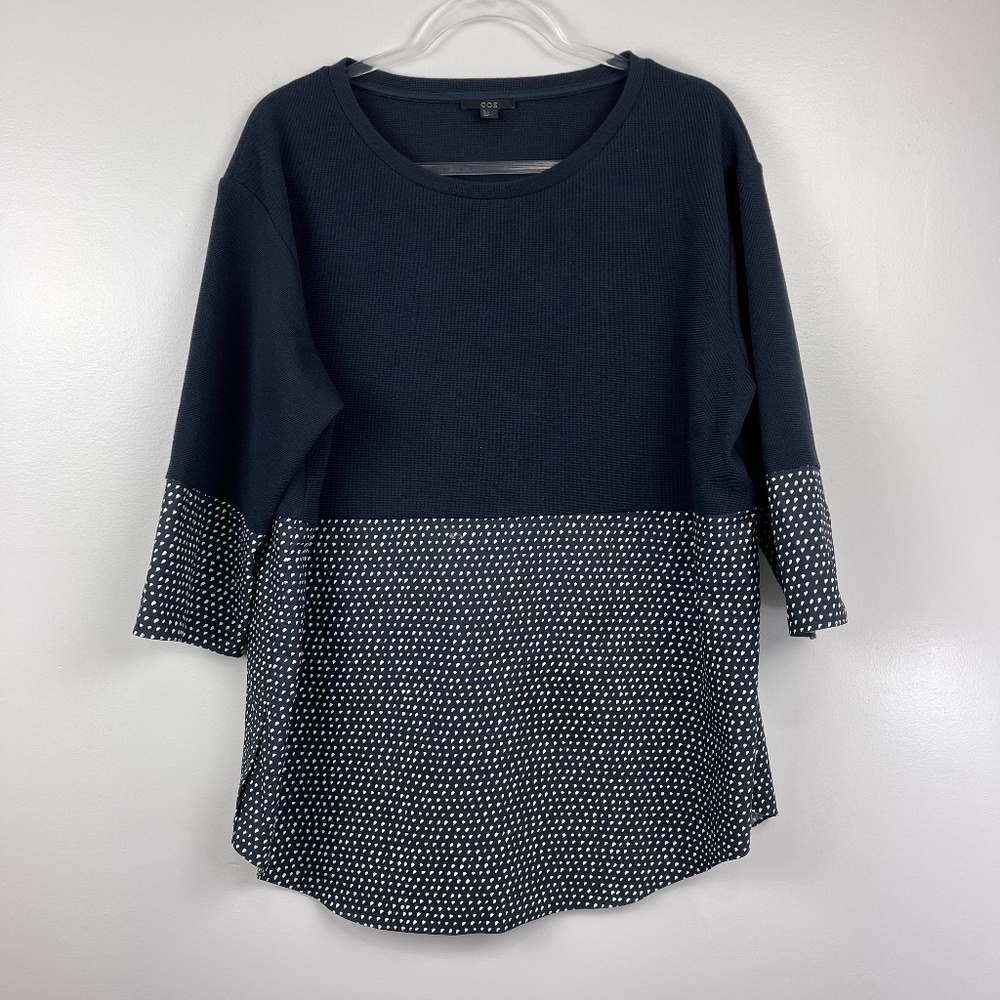 COS Oversized Color Block Top Sz L